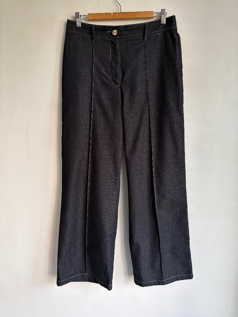 zara broek wijde pijp, Zara, Maat 42/44 (L), Nieuw, Lang