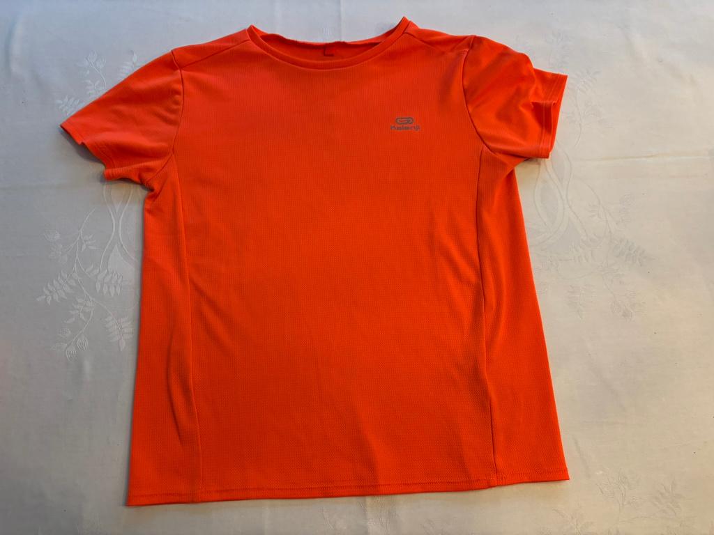 Decathlon kalenji sport shirt oranje maat 143-152 11-12 jaar, Jongen of Meisje, Kalenji, Ophalen of Verzenden, Zo goed als nieuw