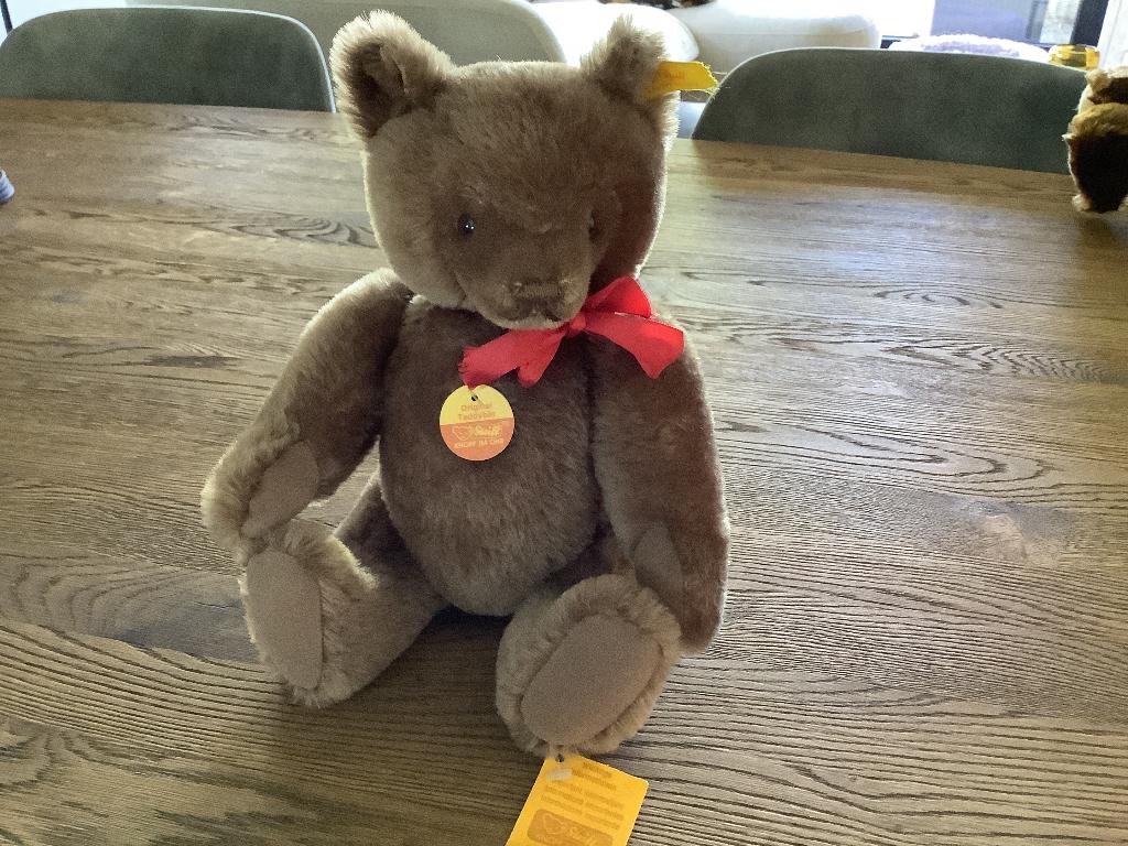 Orignele steiff teddybeer, Ophalen of Verzenden, Gebruikt, Stoffen beer, Steiff