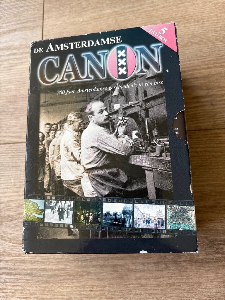 De Amsterdamse Canon - 700 jaar geschiedenis (5 DVD Box), Gebruikt, Alle leeftijden, Nederlands, Politiek of Geschiedenis