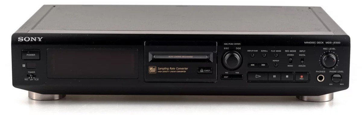 Sony MDS JE 500, Ophalen, Minidisc-recorder