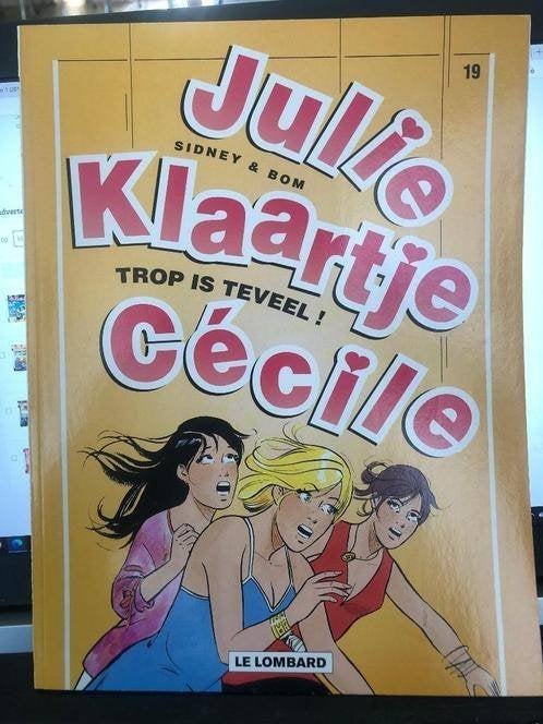 Trop is teveel! 19 Julie, Klaartje, Cécile k3, Eén stripboek, Ophalen of Verzenden, Zo goed als nieuw