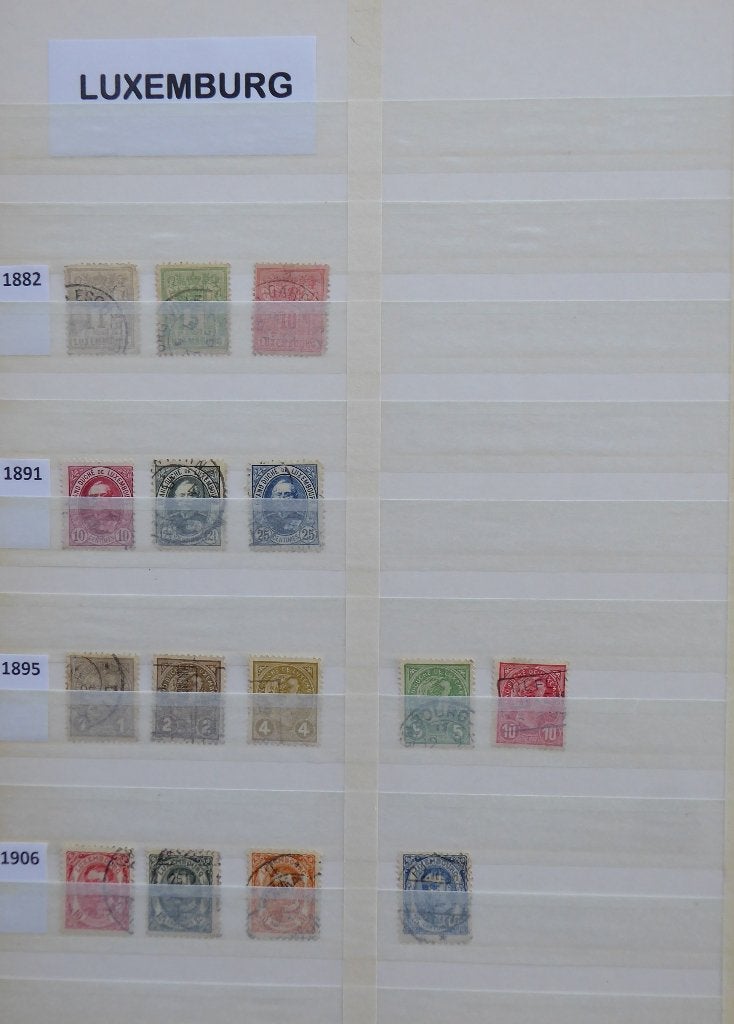 LUXEMBURG, Postzegels en Munten, Ophalen of Verzenden, Luxemburg, Gestempeld