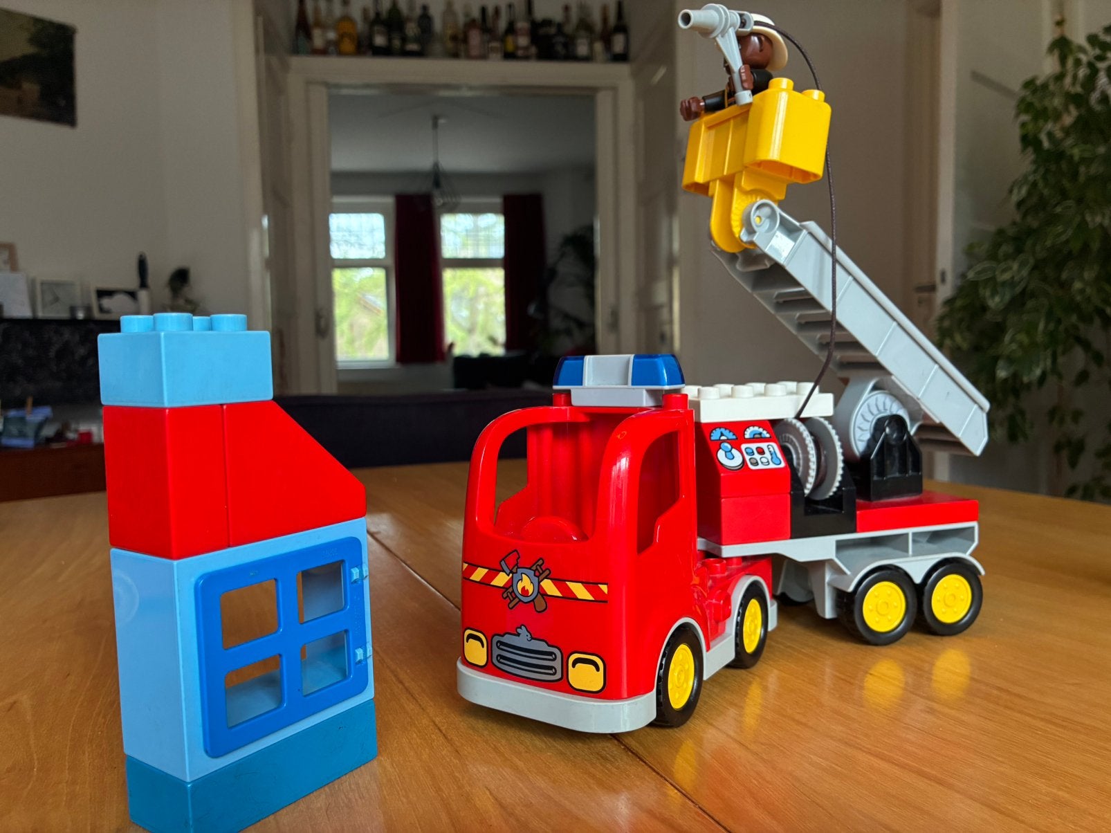 Brandweerwagen, Ophalen, Zo goed als nieuw, Duplo
