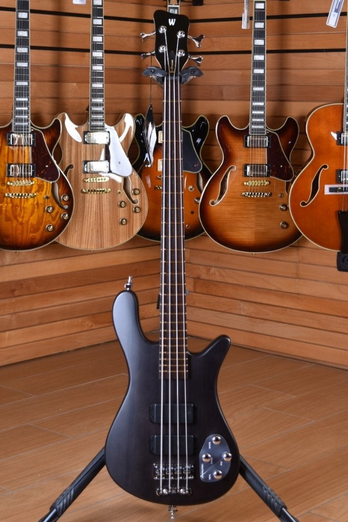 Warwick Rockbass Streamer Std. 4 Nirvana Black Transparent, Ophalen, Zo goed als nieuw, Elektrisch