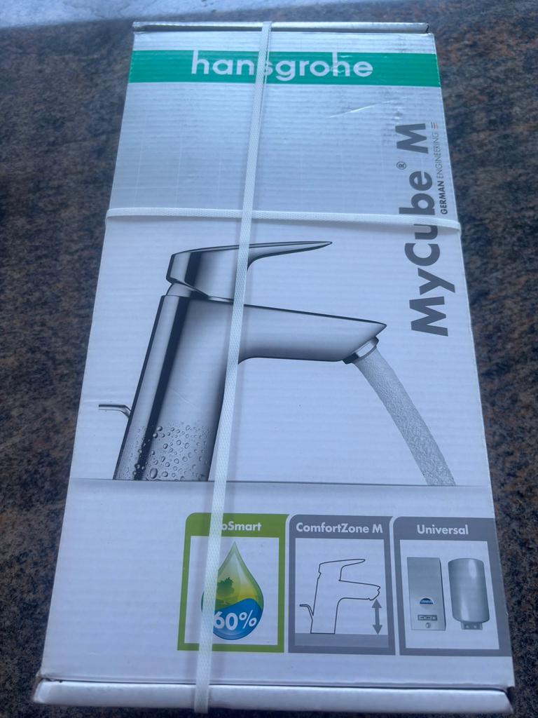 Nieuwe Hansgrohe MyCube M wastafelkraan chroom, Ophalen of Verzenden, Nieuw, Chroom, Kraan