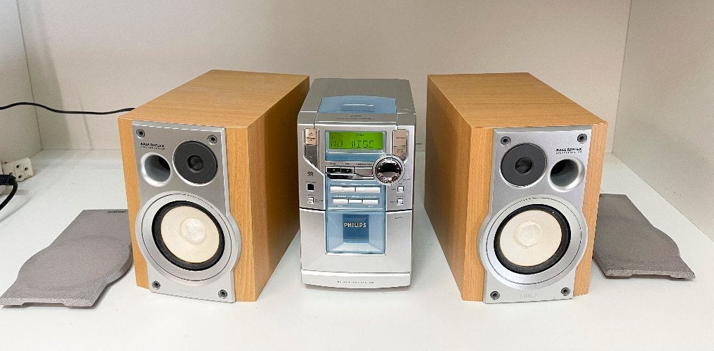 Philips MC-20/22 compacte Micro Hi-Fi stereo-installatie, Philips, N, Cassettedeck, Ophalen of Verzenden