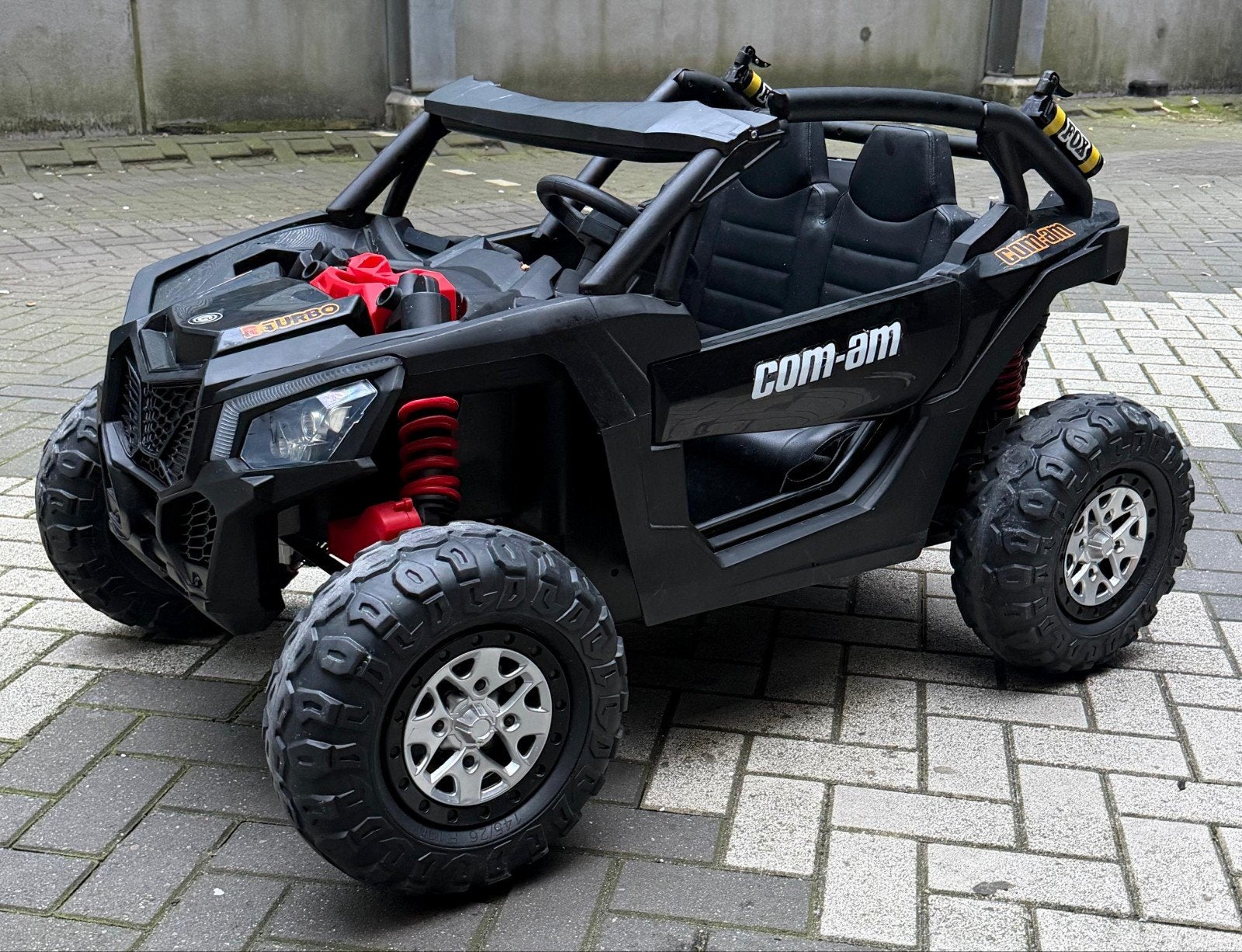 Elektrische Kinderbuggy Proton 4x4 24V 2 Persoons Zwart, Ophalen, Gebruikt