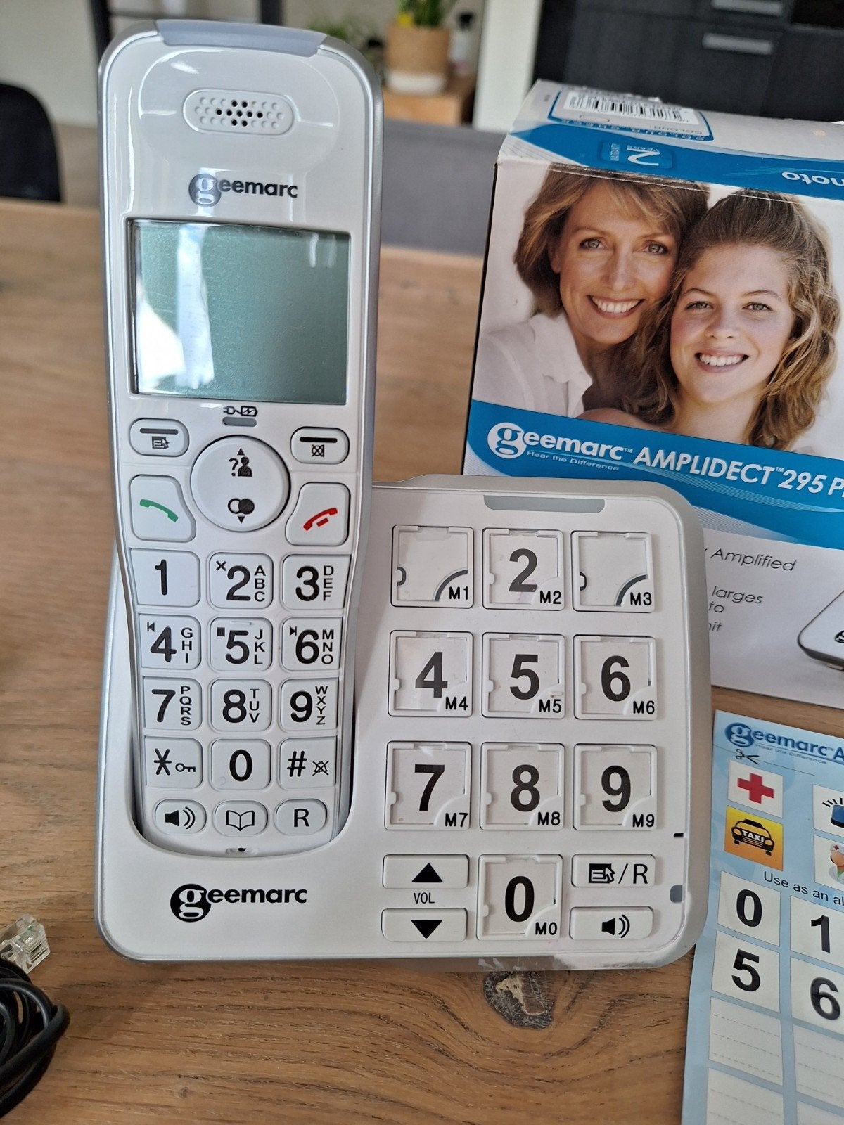 Telefoon met foto's en grote toetsen, Telecommunicatie, Vaste telefoons | Handsets en Draadloos, Ophalen, 1 handset