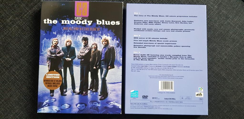 2dvd en cd The Moody Blues, Alle leeftijden, Ophalen of Verzenden, Zo goed als nieuw