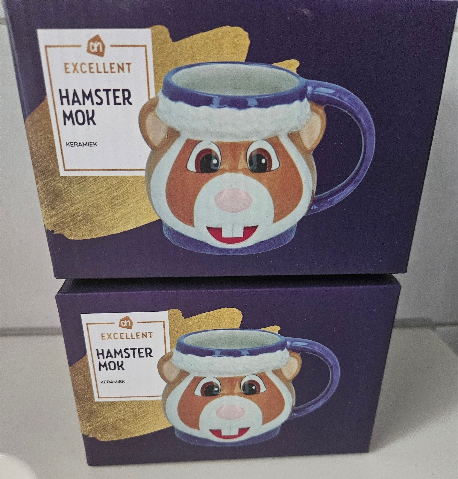 (NIEUW) AH HAMSTER MOKKEN, Huis en Inrichting, Keuken | Servies, Ophalen of Verzenden, Nieuw