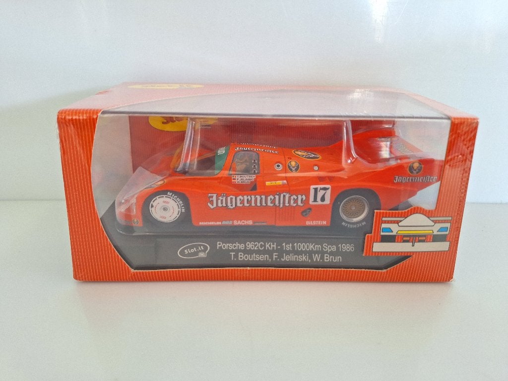 Slot-it Porsche 962C KH 17 1ST 1000 KM Spa 1986 CA17B geseal, Overige merken, Racebaan, Slot-it, Ophalen of Verzenden