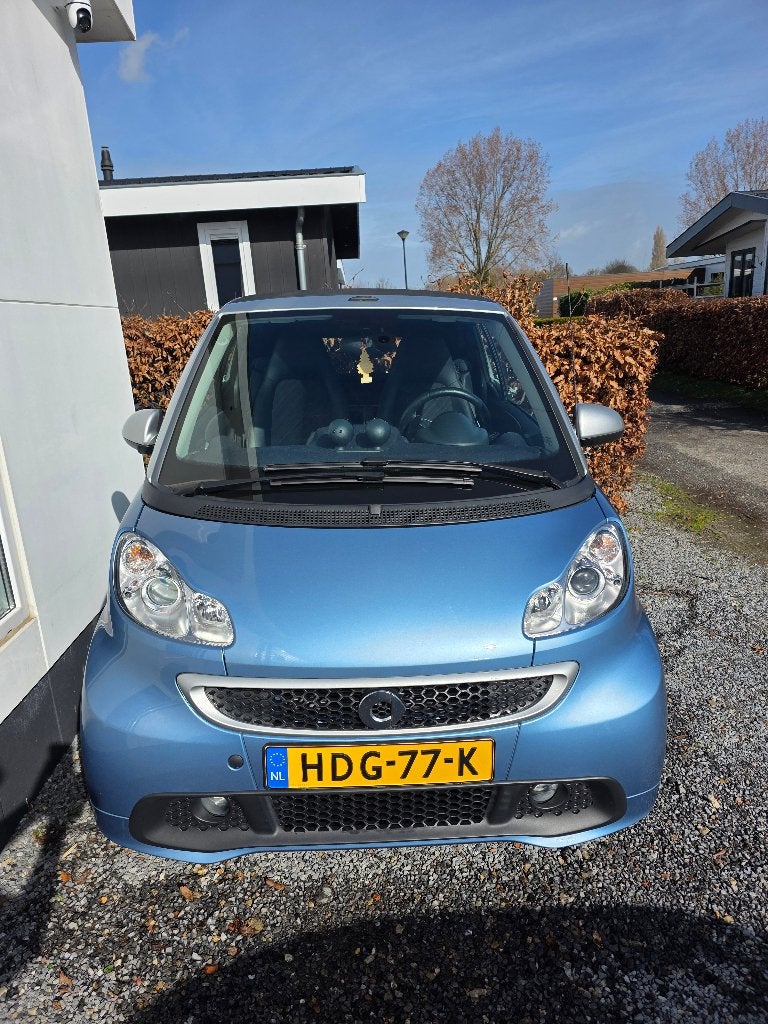 Smart ForTwo 1.0 62KW Cabrio Automaat 2014 Blauw, Automaat, Euro 5, Achterwielaandrijving, Cabriolet
