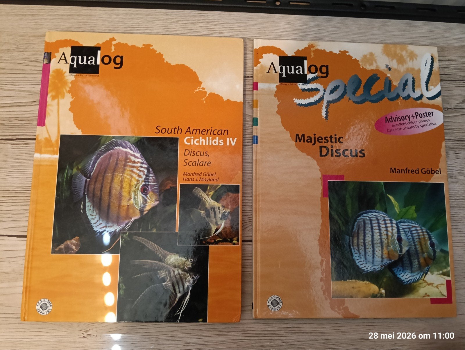 Aqualog south american cichlids + majestic discus, Ophalen of Verzenden, Zo goed als nieuw, Vissen, Manfred Göbel
