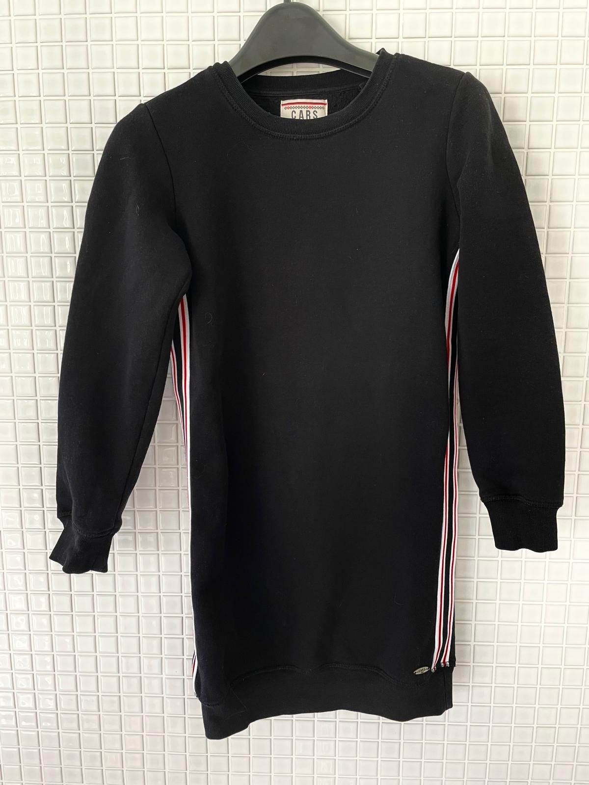 Cars zwart sweater Jurkje maat 128, Verzenden, Nieuw, Meisje, Jurk of Rok