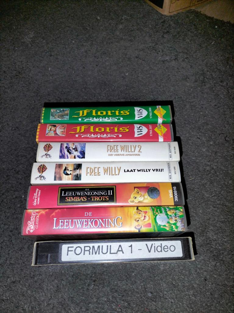 7 paar videobanden, Cd's en Dvd's, VHS | Kinderen en Jeugd, Alle leeftijden, Ophalen of Verzenden, Gebruikt, Tekenfilm