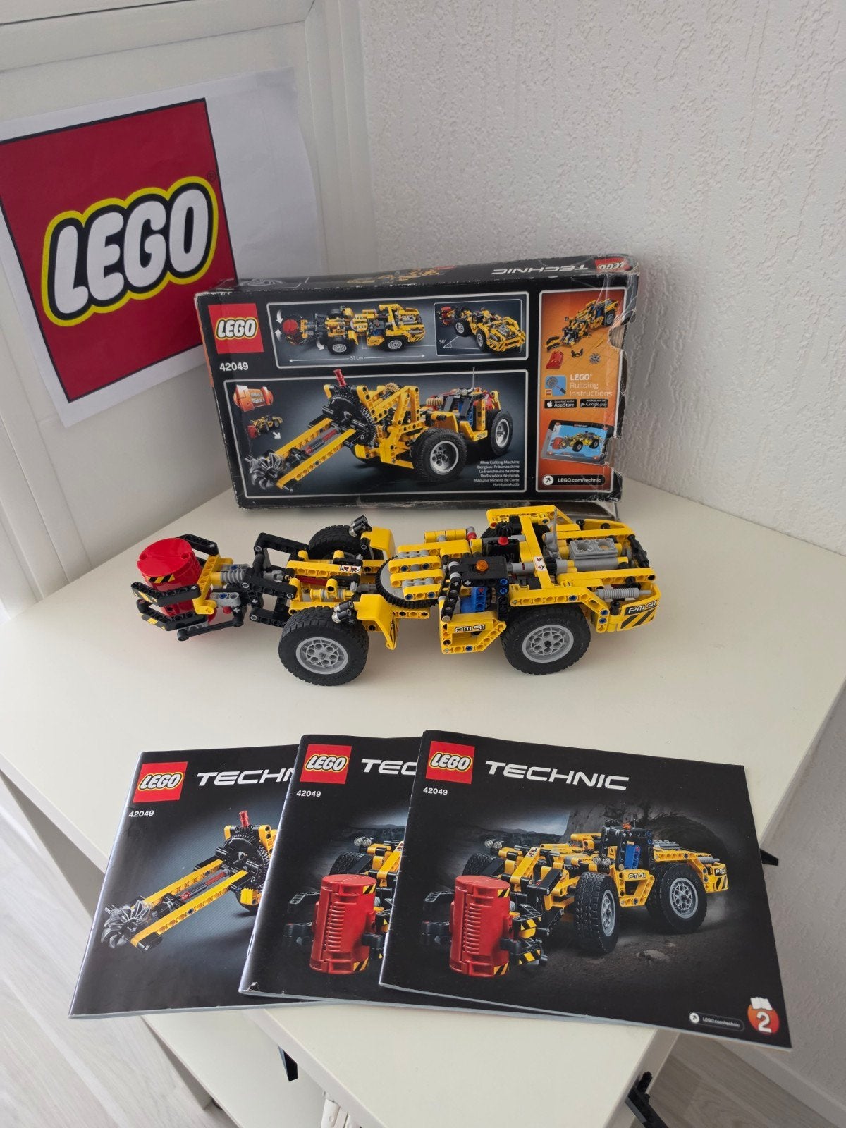 Lego Technic Mijnbouw Truck 42049 met doos en instructies, Compleet, Lego, Ophalen of Verzenden, Zo goed als nieuw