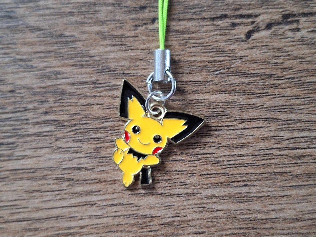Telefoonhanger : Pokemon : Pichu !!, Info@keycharms.nl, Nieuw, Medemblik, Telefoonhanger of Accessoire