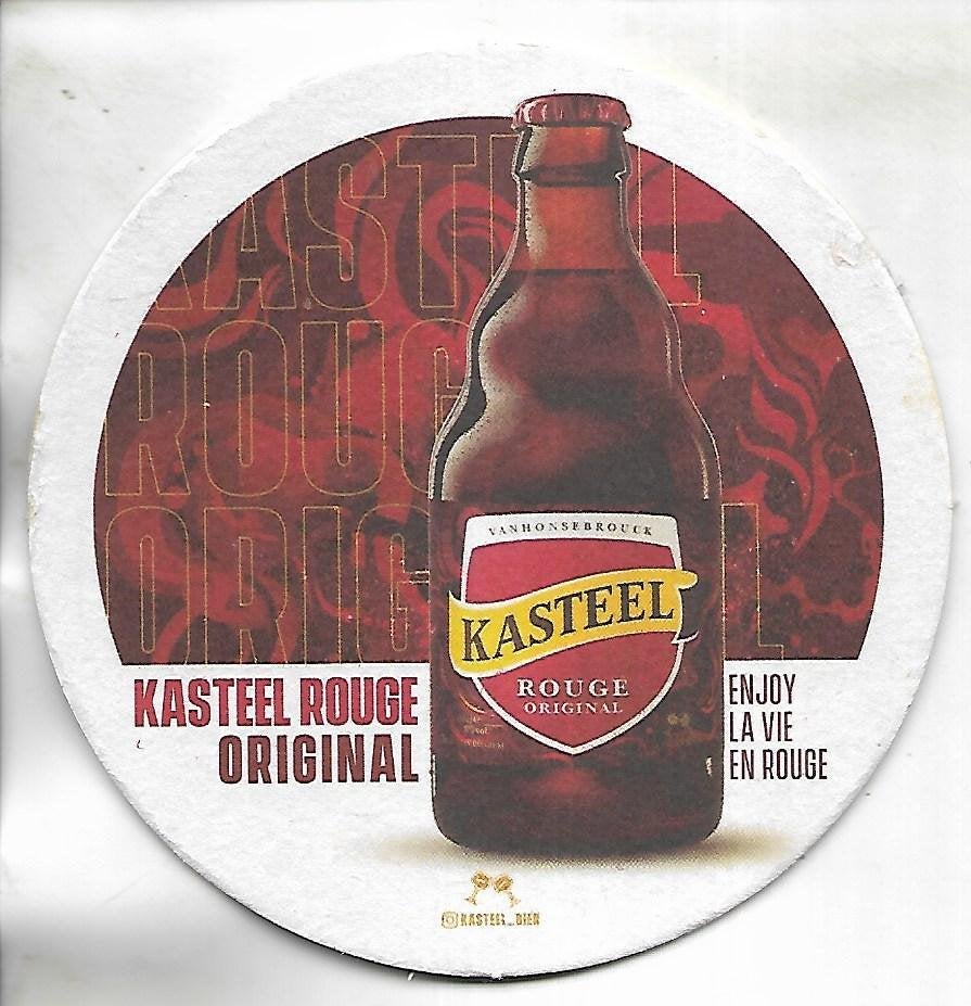 Kasteel Rouge Original viltje, Ophalen of Verzenden, Zo goed als nieuw, Viltje(s), Overige merken