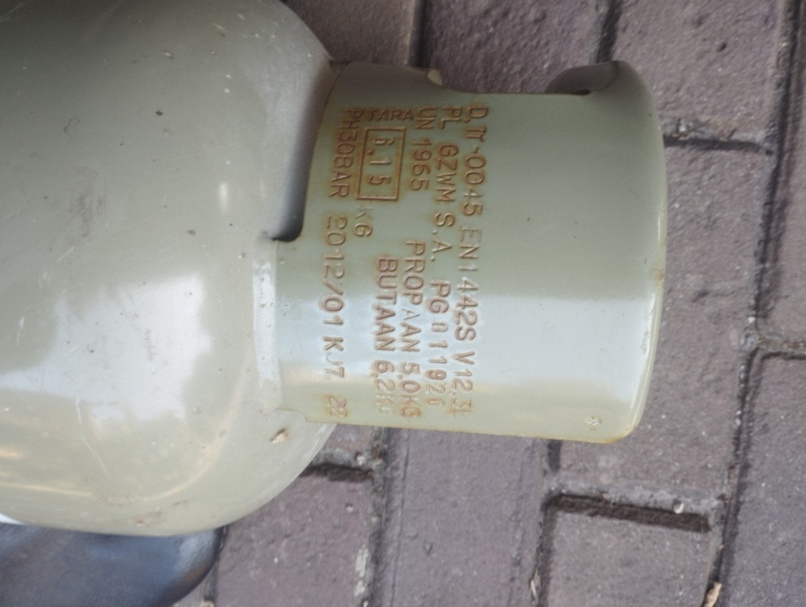 Lege gasfles (prop aan/butaan) - niet gekeurd, Ophalen of Verzenden, Gebruikt