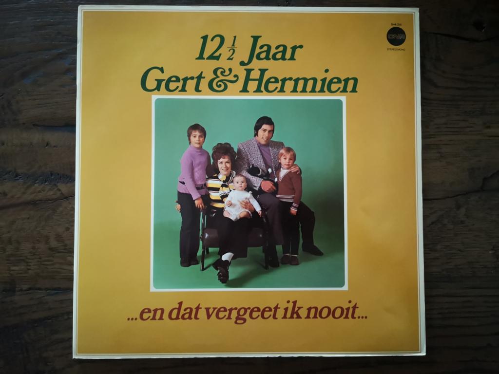 Gert & Hermien 12½ Jaar .en dat vergeet ik nooit.Met poster, Gebruikt, Ophalen of Verzenden, 1970 - 1979, 12 inch