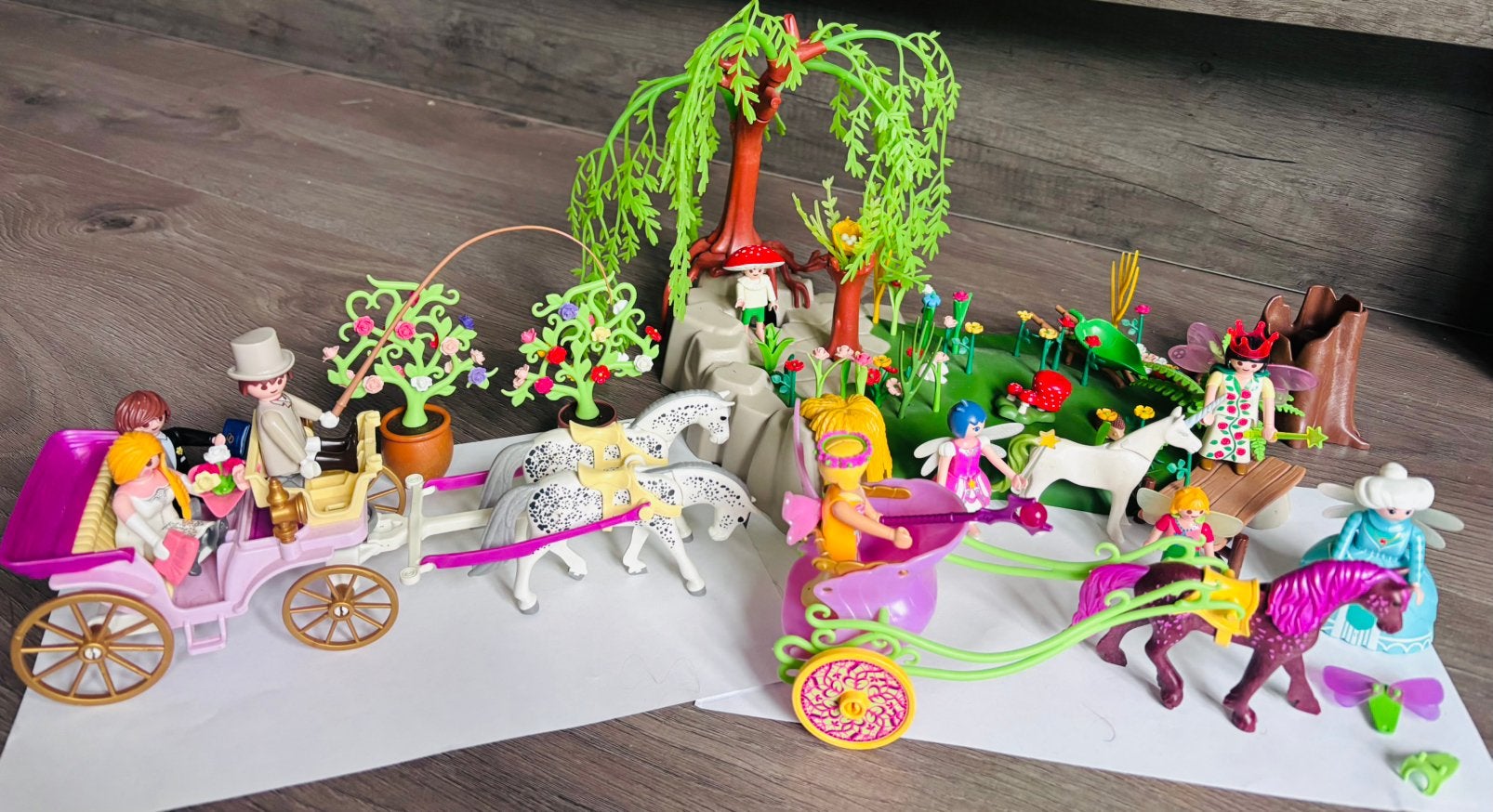 Playmobil Huwelijkskoets (9427) en fairies (elfen en feeën), Ophalen, Gebruikt, Losse onderdelen, Overige typen