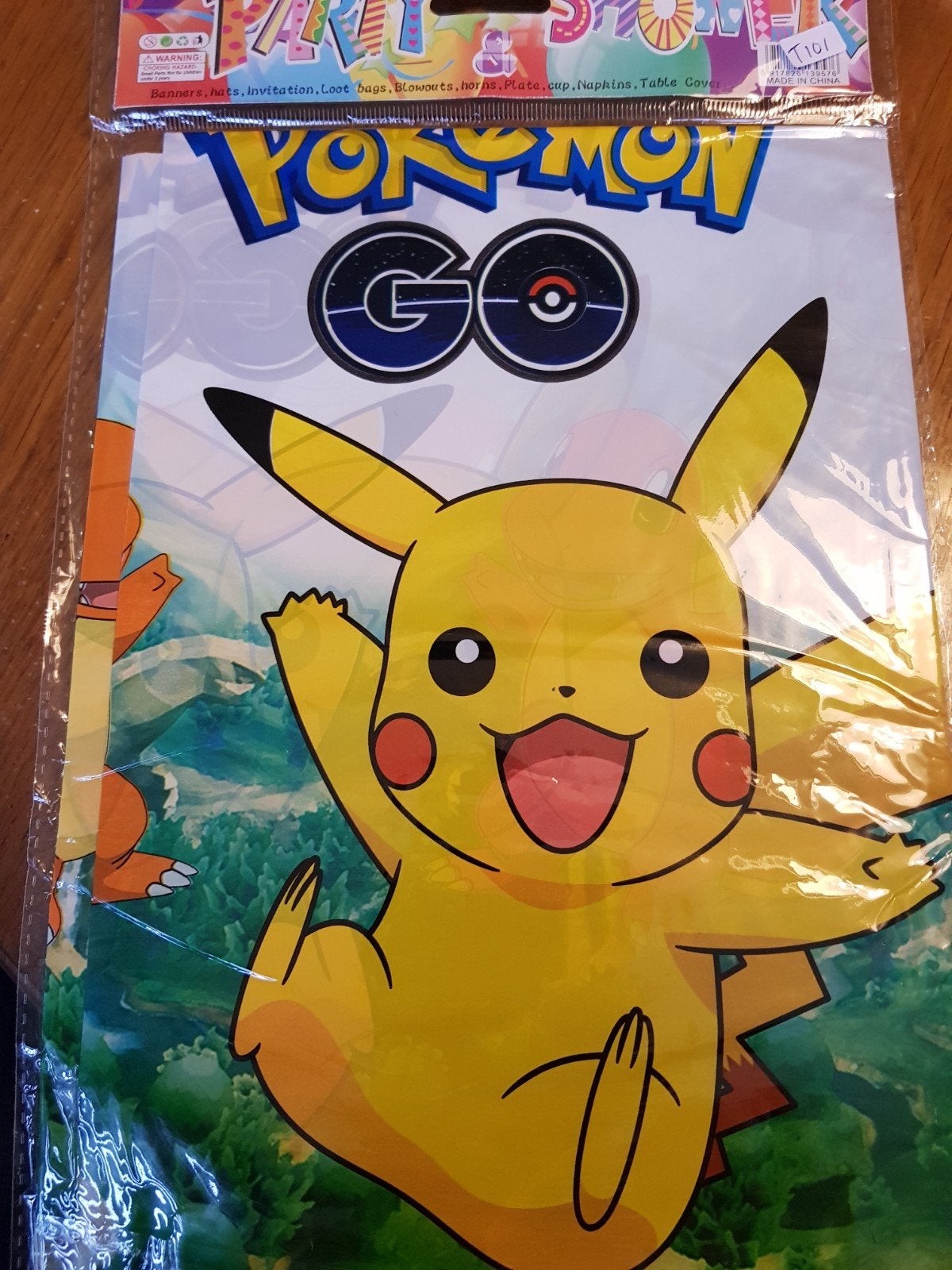 pokemon tafelkleed nr T101, Hobby en Vrije tijd, Feestartikelen, Ophalen of Verzenden, Nieuw, Versiering, Verjaardag