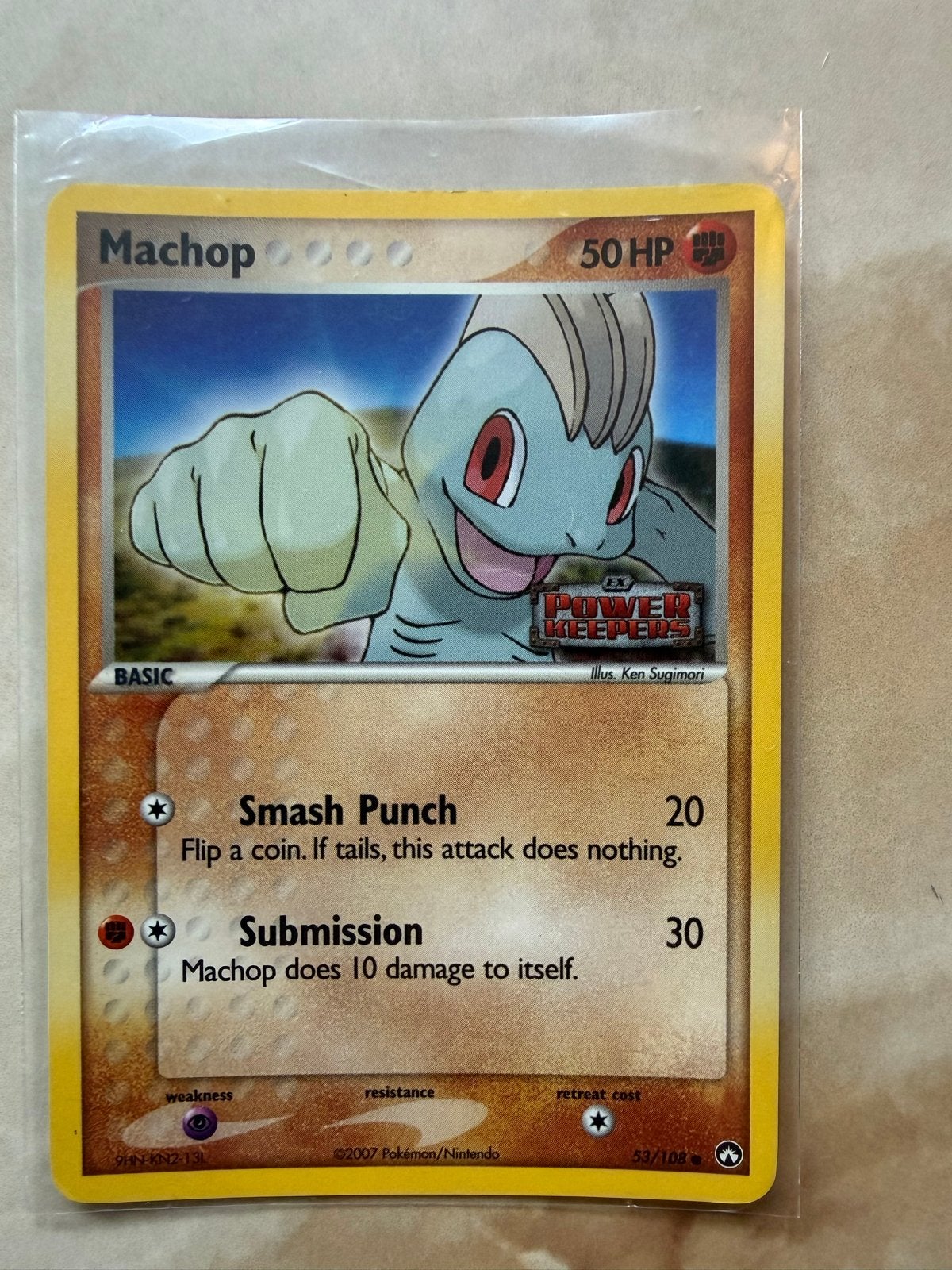 Machop Pokémon Kaart 50 HP - Power Keepers 83/108, Ophalen of Verzenden, Gebruikt, Losse kaart