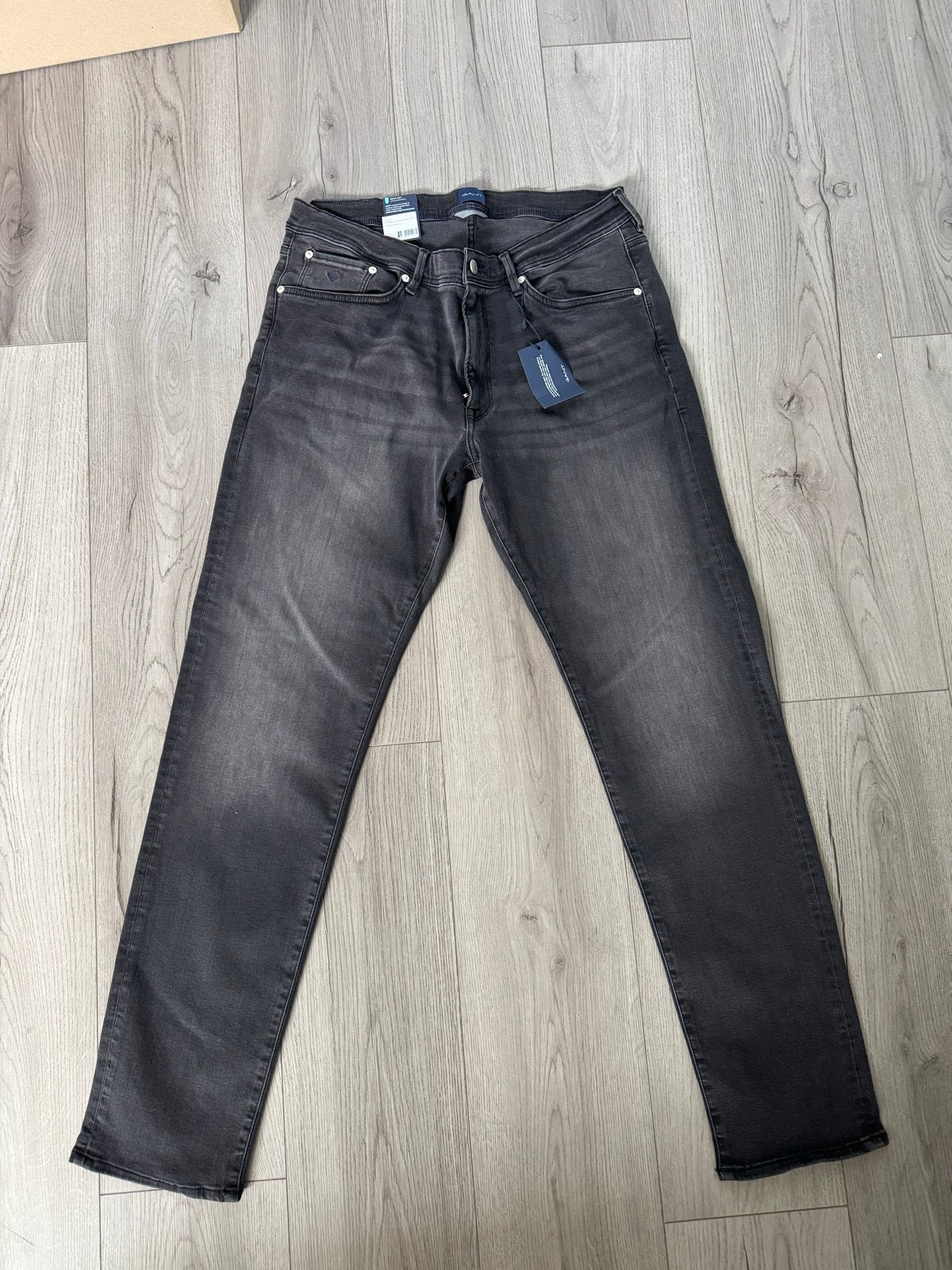 GANT Maxen Active Recovery Jeans - Zwart mt 38/34, Ophalen of Verzenden, Nieuw, Zwart, W32 (confectie 46) of kleiner