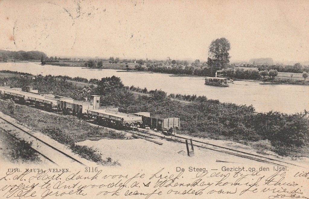 de Steeg, Verzamelen, Ansichtkaarten | Nederland, Ophalen of Verzenden, Voor 1920, Gelopen, Gelderland