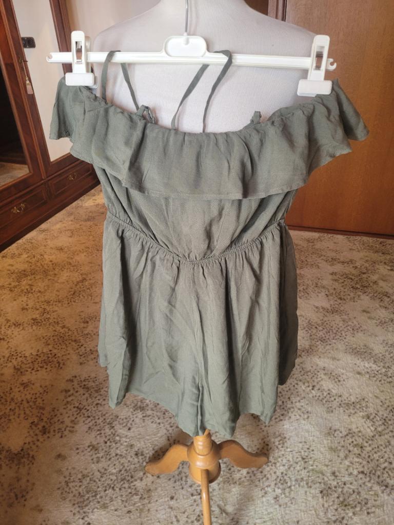 Korte jumpsuit H&M Divided maat 40 groen, Maat 38/40 (M), H&M Divided, Ophalen of Verzenden, Zo goed als nieuw