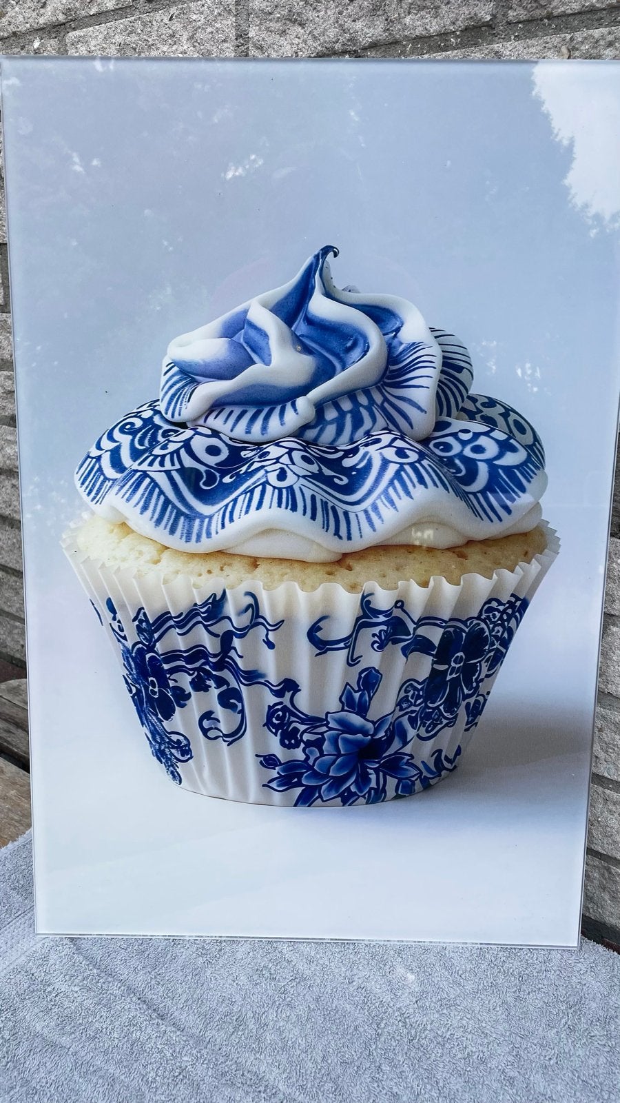 Delfts Blauw Cupcake, Ophalen, 50 – 75, 50 tot 75 cm, Print