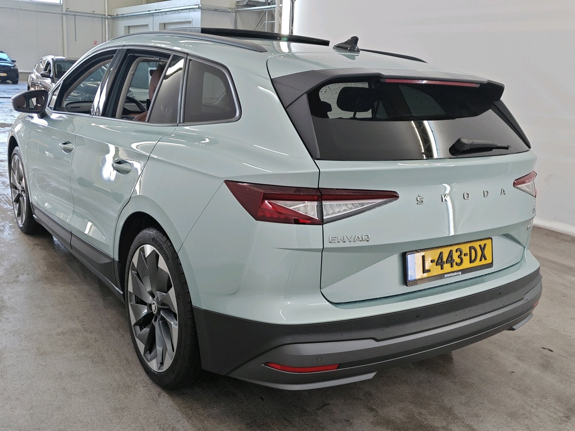 Skoda Enyaq iV 60 180pk | SOH 93% | Leder | Panoramadak | As, Auto's, Automaat, Achterwielaandrijving, Gebruikt, 24 maanden