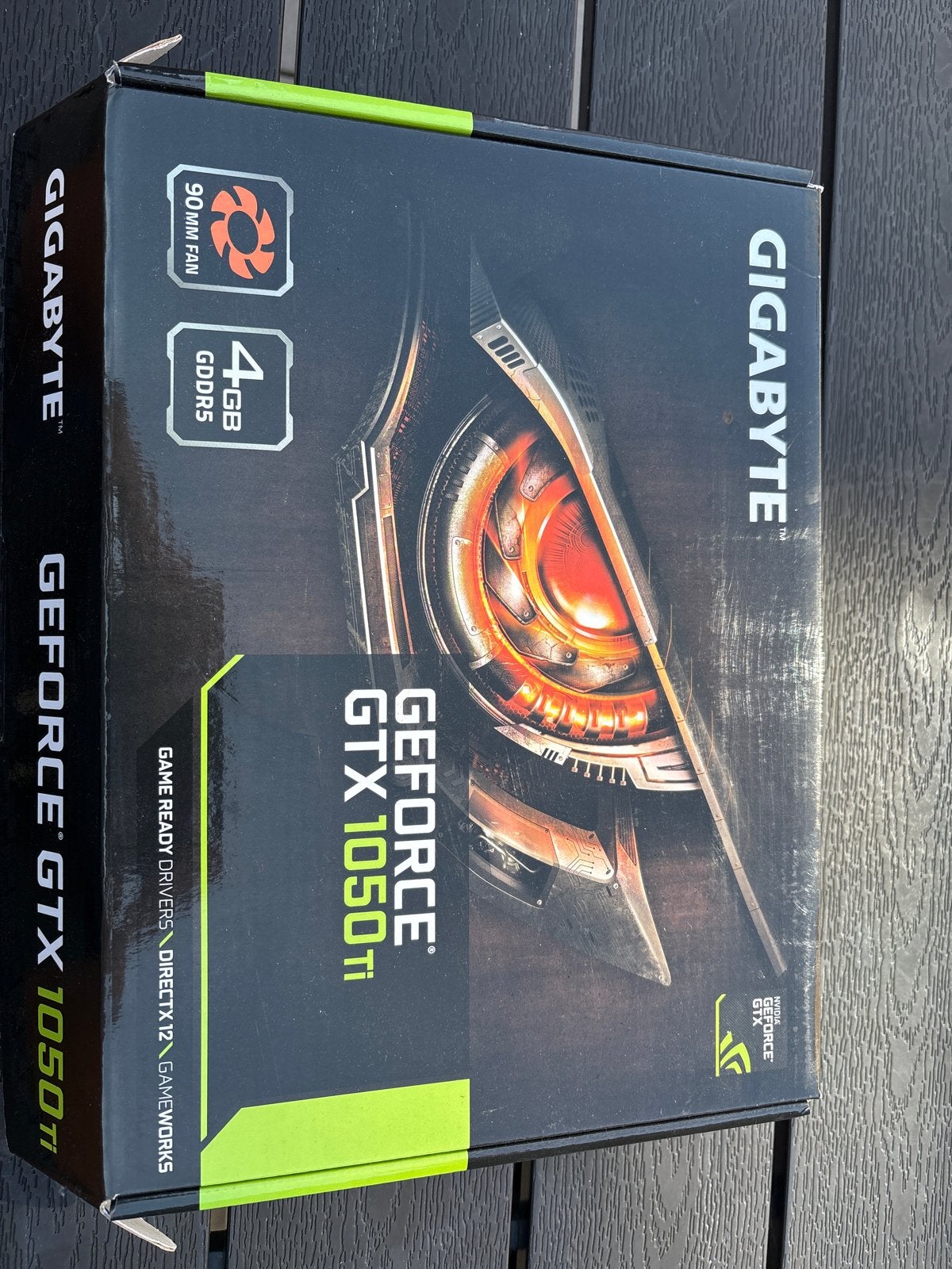 Gigabyte GeForce GTX 1050 Ti 4GB GDDR5 Videokaart, Ophalen, PCI-Express 3, HDMI, Nvidia