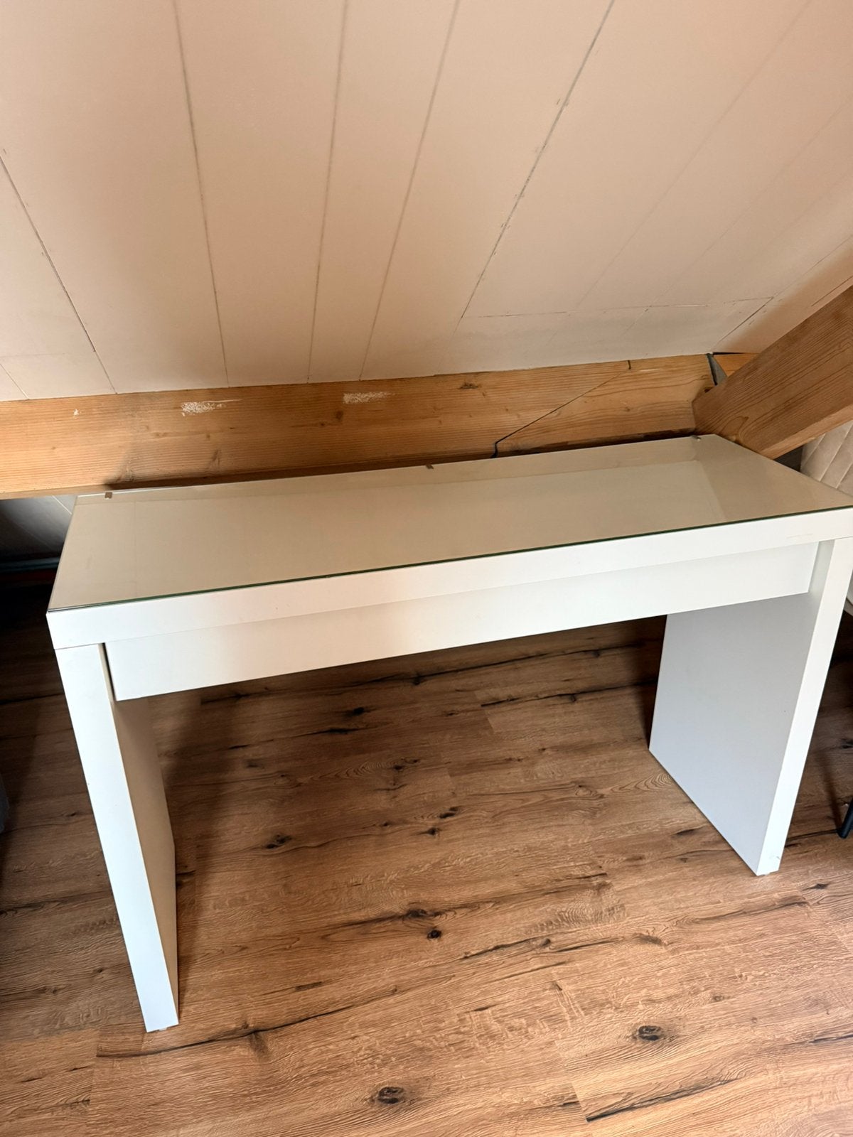 Ikea bureau, Ophalen, Gebruikt, 120 cm, Wit