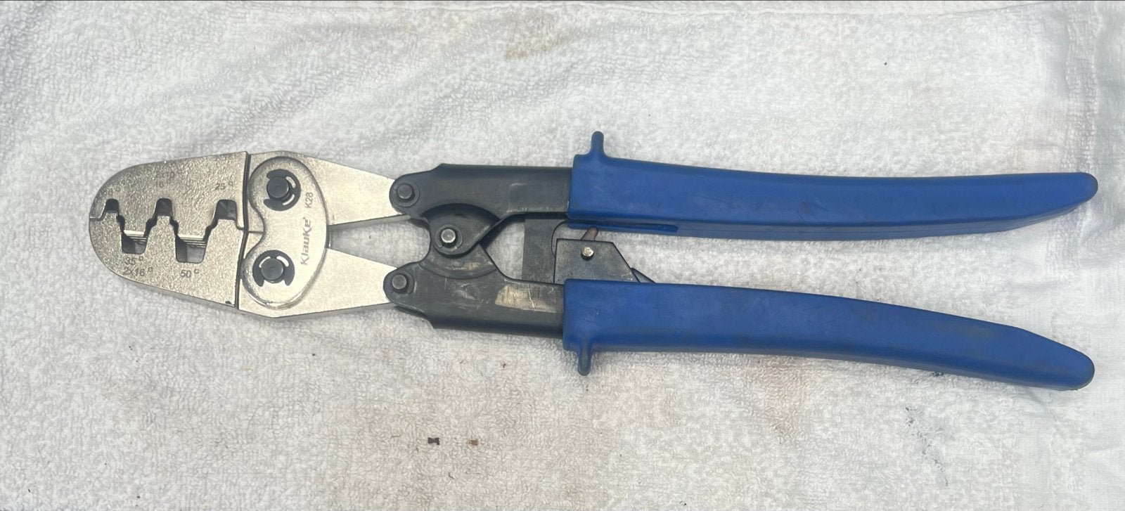 Klauke K271 Krimptang voor adereindhulzen - Zo goed als nieu, Doe-het-zelf en Verbouw, Ophalen of Verzenden, Zo goed als nieuw