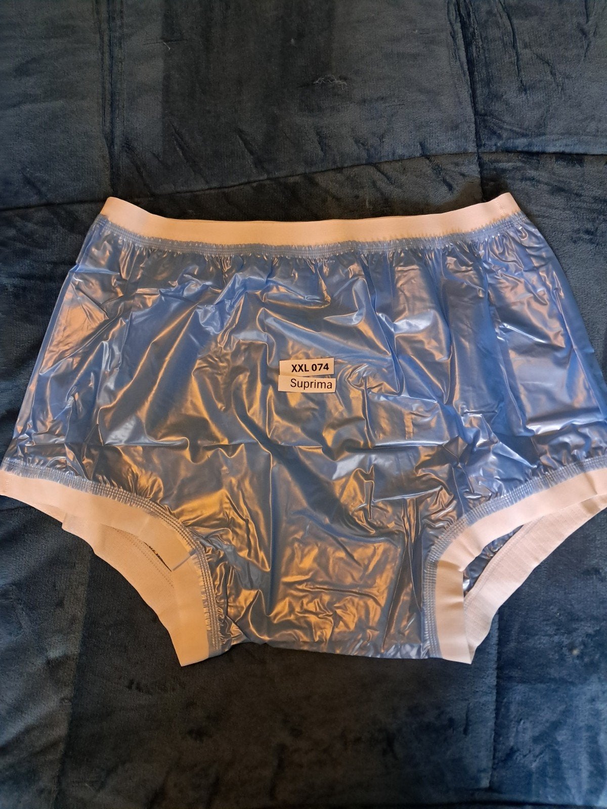 Nieuw plastic broekje XXL 074 Suprima, Suprima, Verzenden, Blauw, Broekje of Short