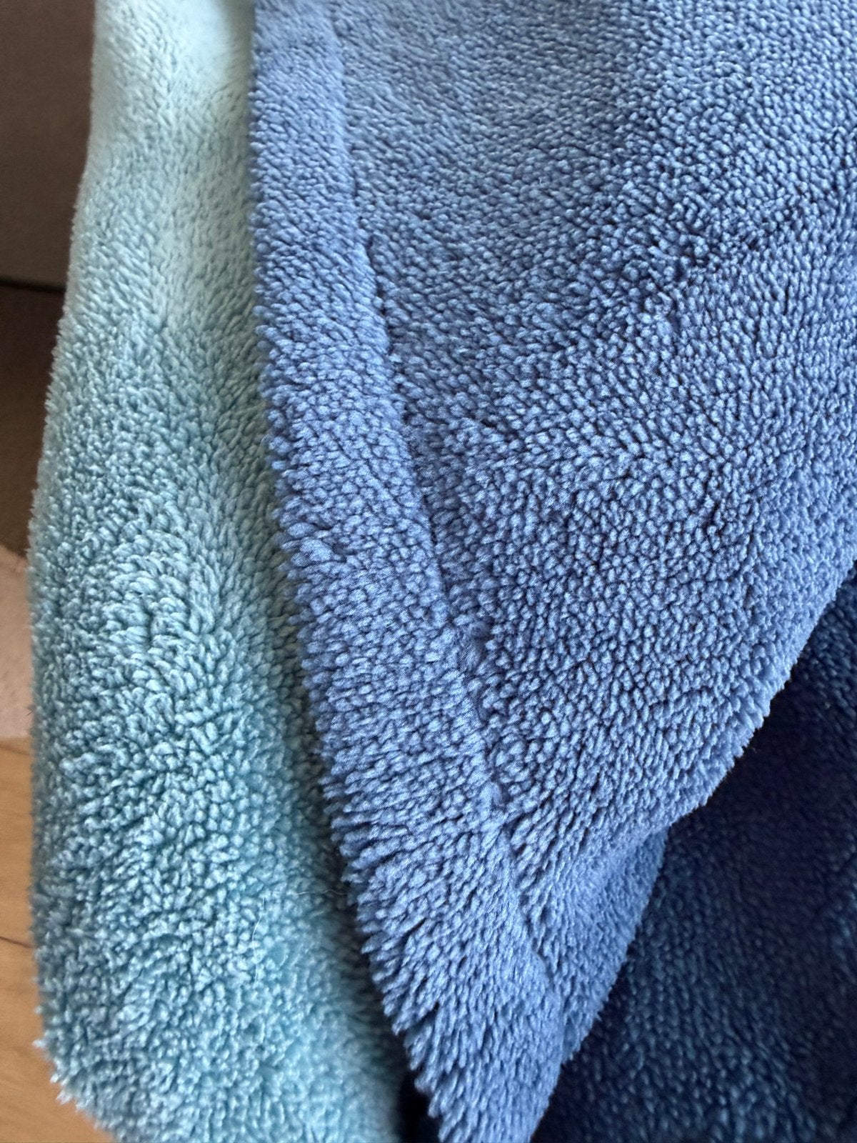 Optidee lits jumeaux dekbed overtrek in blauwtinten, Blauw, 200 cm of meer, Ophalen of Verzenden, Zo goed als nieuw