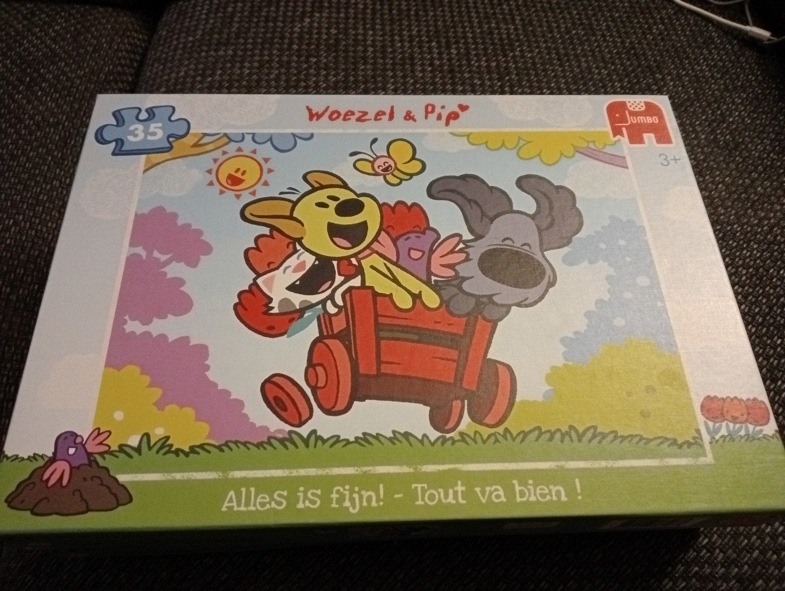 Woezel en Pip puzzel compleet 35 stukjes, Ophalen, 10 tot 50 stukjes, Zo goed als nieuw, 2 tot 4 jaar