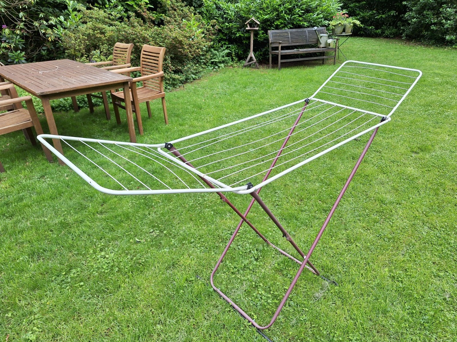 Opvouwbaar wasrek voor binnen en buiten, Tuin en Terras, Droogmolens en Wasrekken, Ophalen, Gebruikt, Wasrek