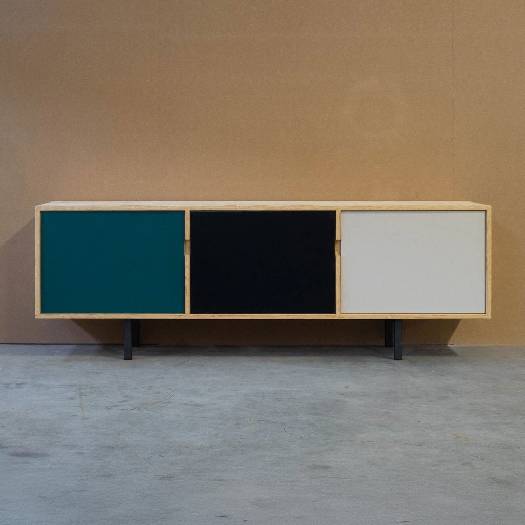 Dressoir multiplex/hpl handgemaakt (show model), Huis en Inrichting, Kasten | Dressoirs, Ophalen, 25 tot 50 cm