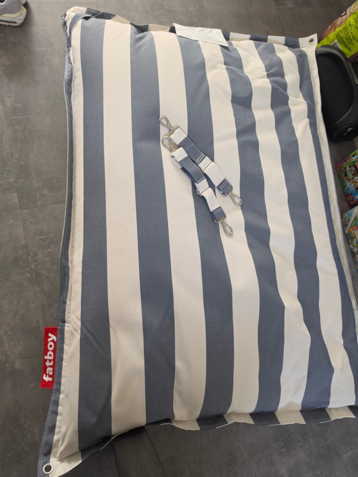 Fatboy Floatzac met blauw-witte strepen, Ophalen, Blauw
