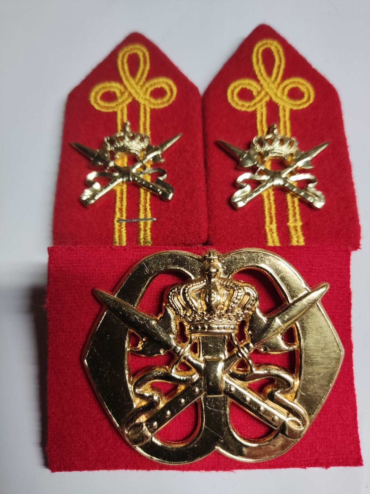 Setje Koninklijke Militaire School(KMS), Ophalen of Verzenden, Landmacht, Nederland, Embleem of Badge