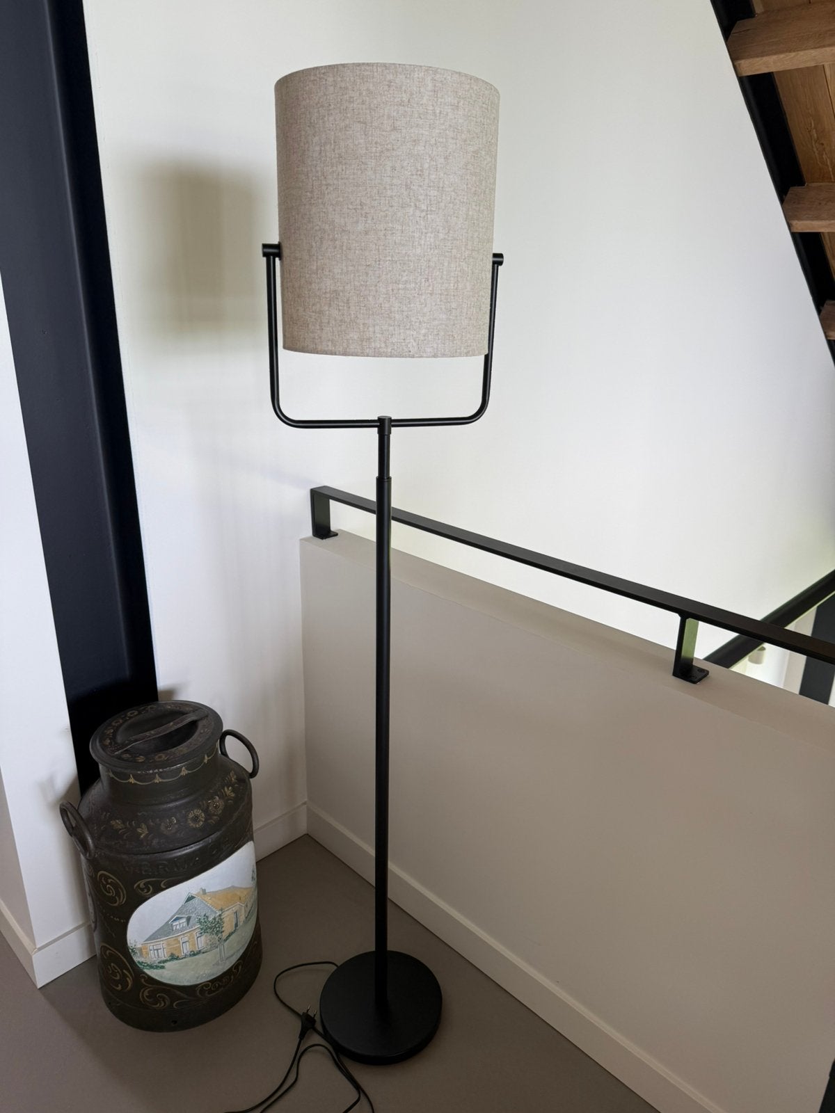 Vloerlamp, Huis en Inrichting, Lampen | Vloerlampen, Ophalen, E27 (groot), 150 tot 200 cm, Textiel