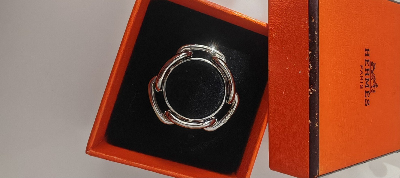 Hermès Scarf ring, Verzenden, Zo goed als nieuw, 17 tot 18, Dame of Heer