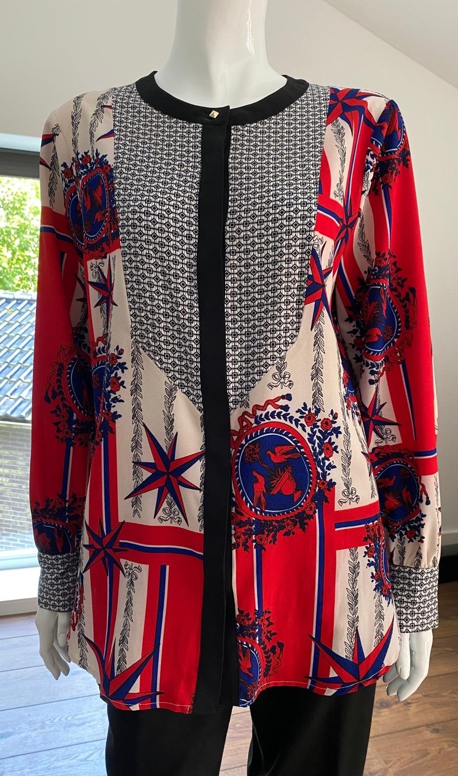 Maria Tailor Blouse met print - Maat 40, Ophalen, Zo goed als nieuw, Maat 38/40 (M), Meerkleurig