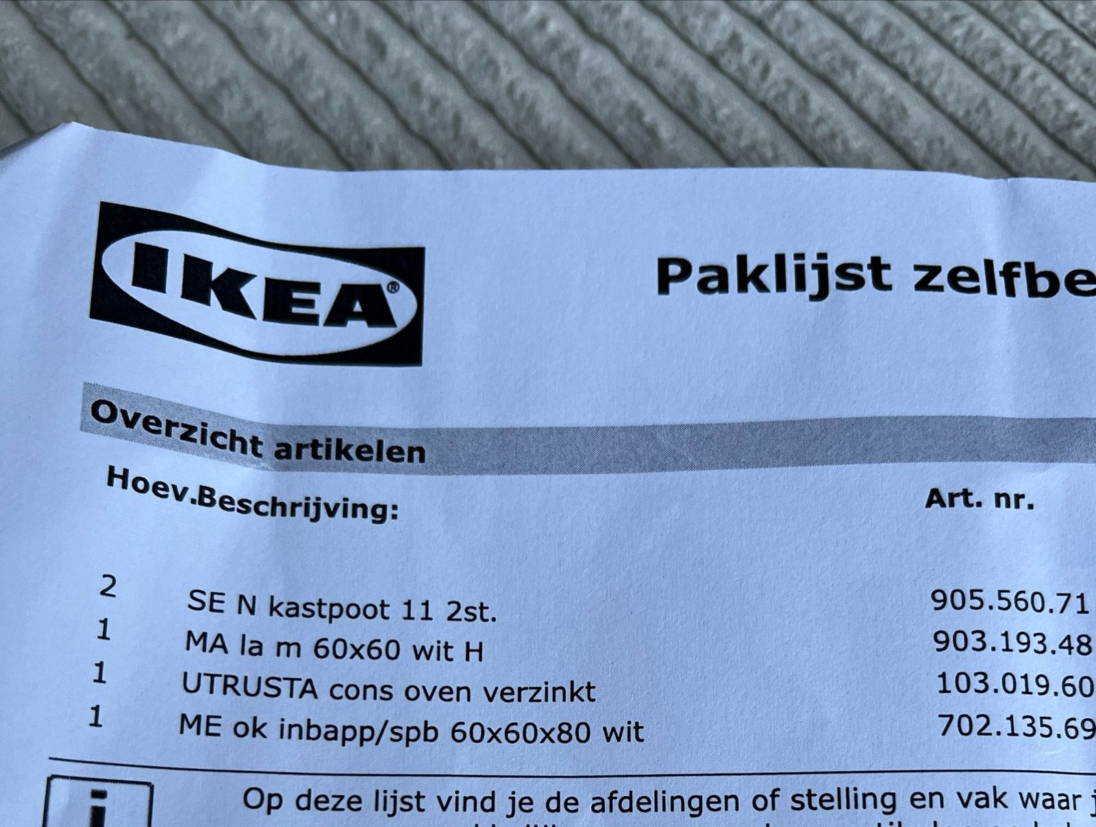 IKEA UTRUSTA cons oven verzinkt - Artikel 103.018.60, Ophalen, Oven, IKEA, Nieuw