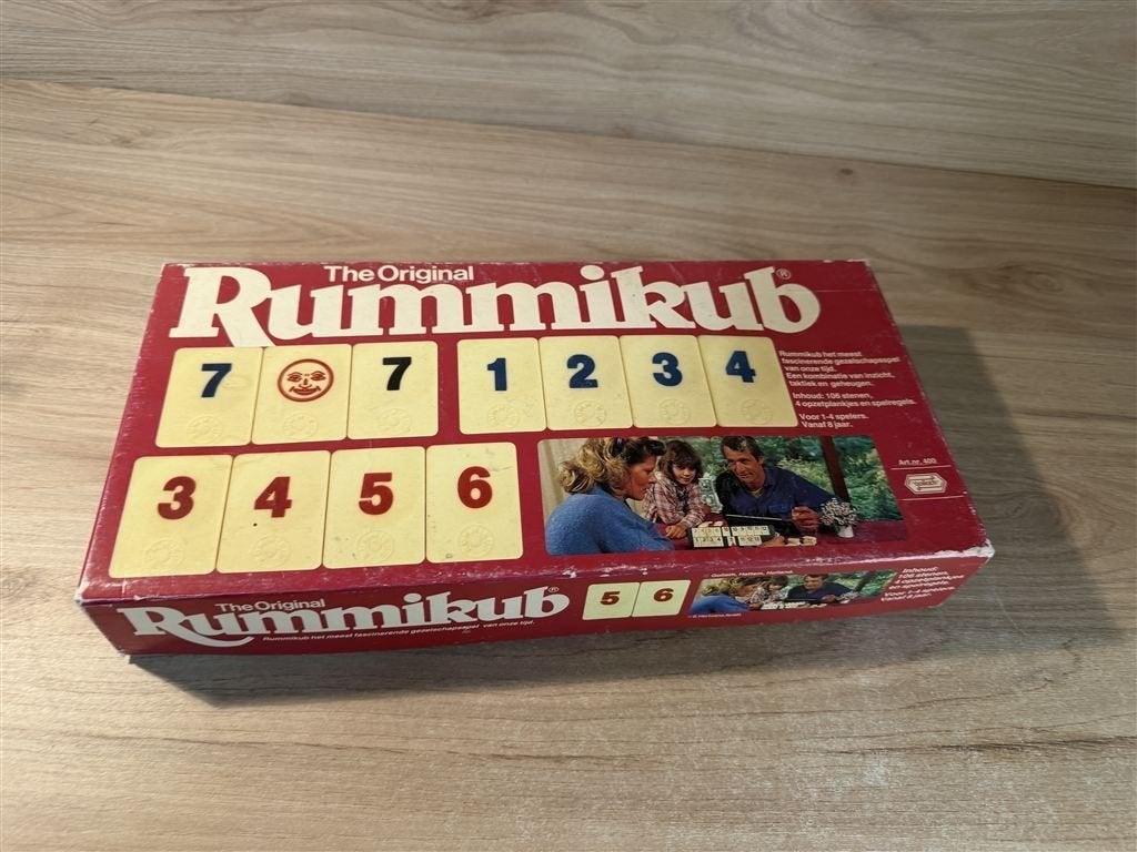 rummikub grote rode doos - s6533, Hobby en Vrije tijd, Verzenden, Zo goed als nieuw