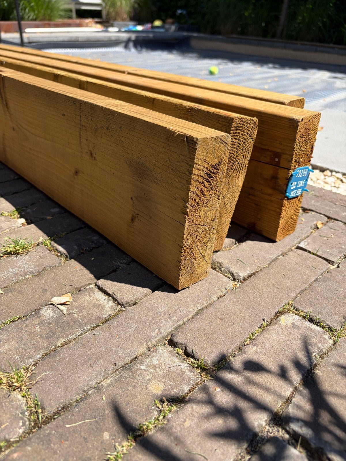 Balken: Vuren en Douglas hout met gratis reststuk, Ophalen, Gebruikt, Balk, Vuren