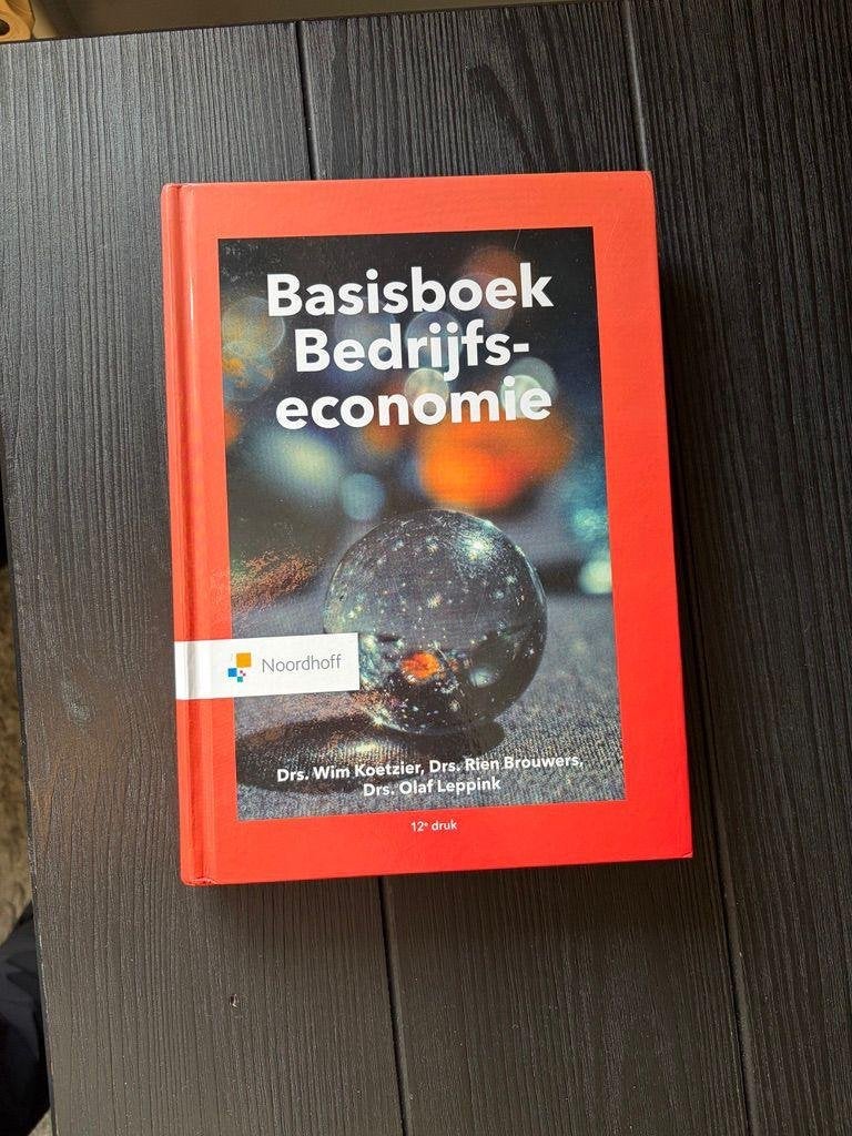 Basisboek bedrijfseconomie, Ophalen of Verzenden, Noordhoff Uitgevers, Management, Zo goed als nieuw